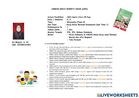 LKPD 1 Kelas 6 Tema 5 St 1 Pb 1