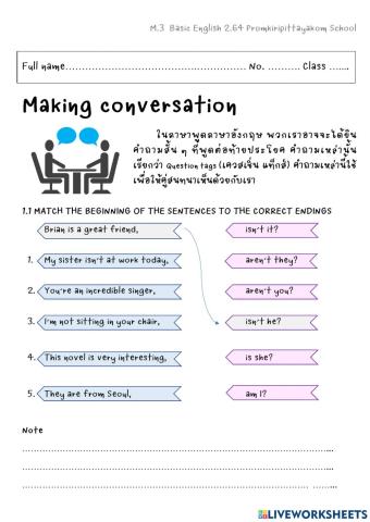 Lesson 1 Question Tags Part 1