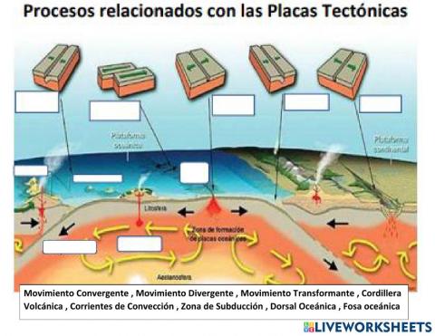 Procesos Relacionados a las Placas Tectónicas