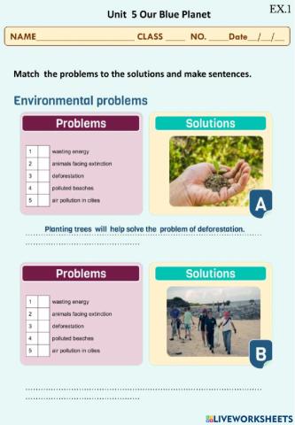 Our blue planet ex.1