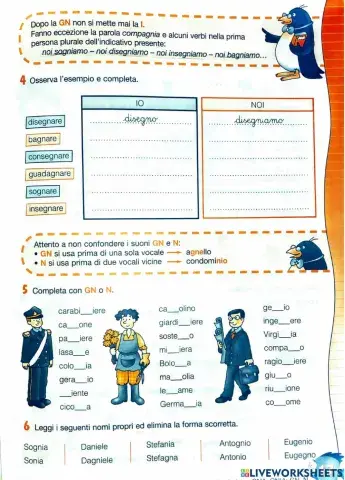 GN-singolari,plurali,invariabili-sintagmi