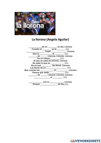 Llorona (Angela Aguilar)
