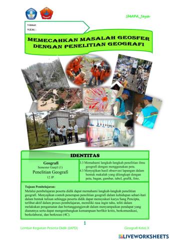 Langkah-langkah penelitian geografi