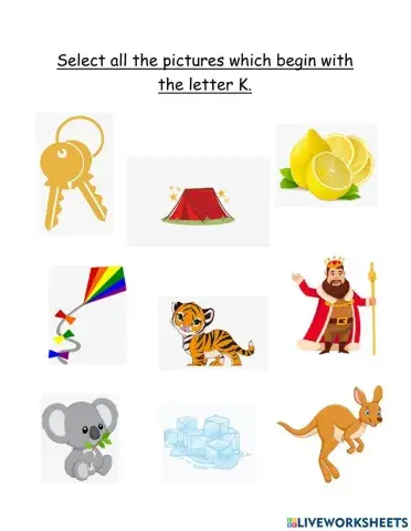 Letter K Words
