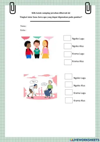 Unggah Ungguh basa Jawa