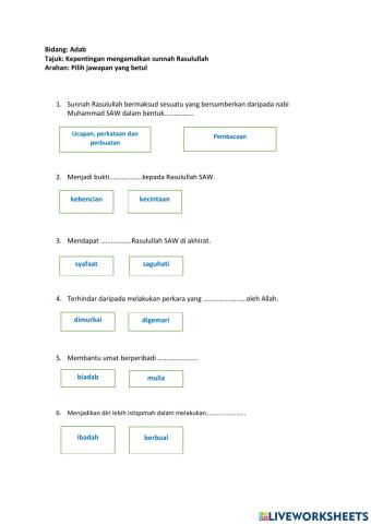 Kepentingan mengamalkan sunnah Rasulullah