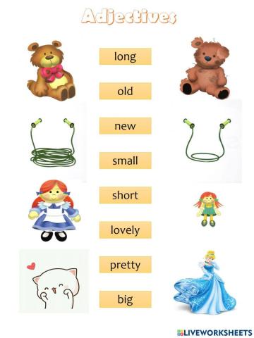 Toy Store: Adjectives