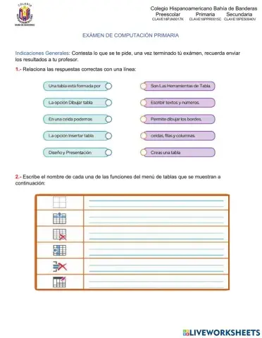 Examen Primaria Alta