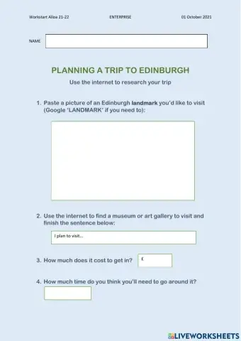 Planning a Trip to Edinburgh