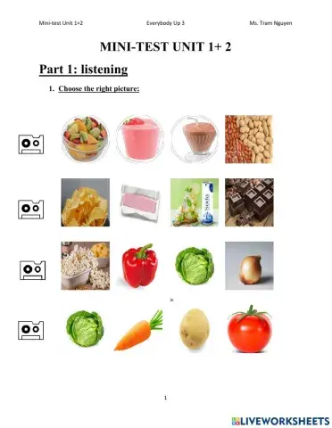 Everybody up 3-mini test unit 1-2