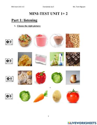Everybody up 3-mini test unit 1-2