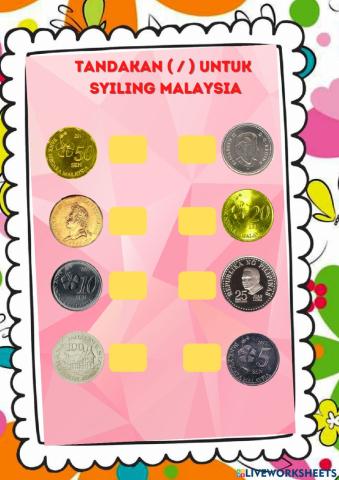 Kenali wang syiling dan wang kertas