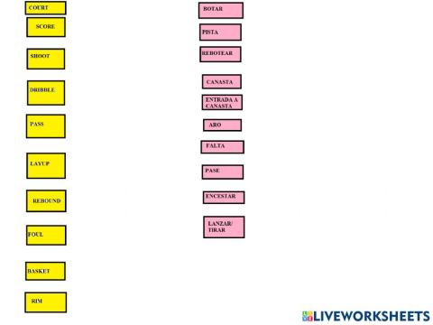 Basketball vocabulary