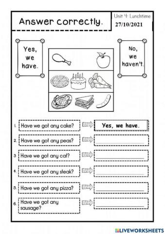 Unit 4 Lunchtime page 49