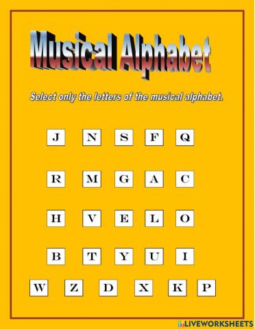 Music Alphabet