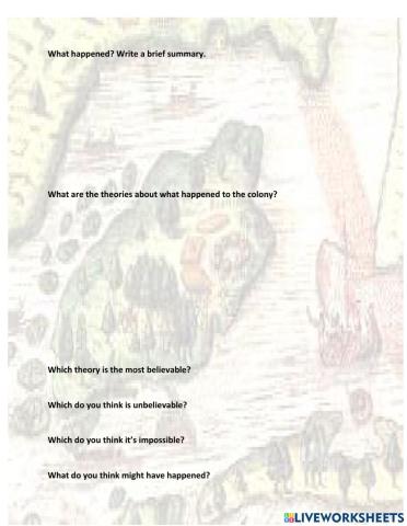 Roanoke Island mystery