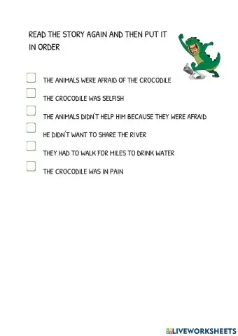 The selfish crocodile