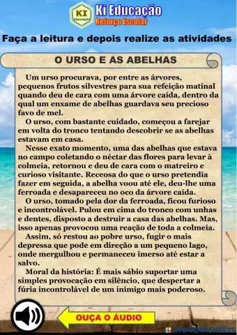O urso e as abelhas