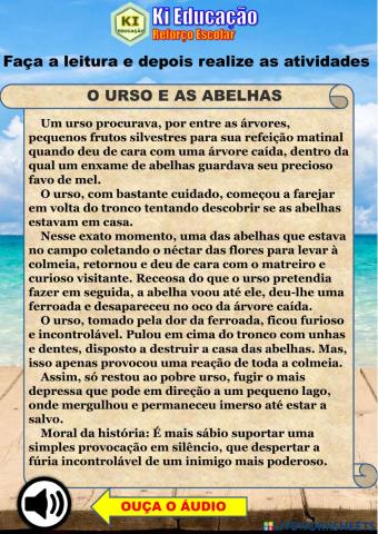 O urso e as abelhas