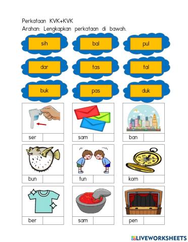 Perkataan KVK+KVK