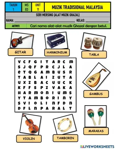 MZ Tahun 1 - Unit 11 Muzik Tradisional Malaysia (Seri Mersing) 3