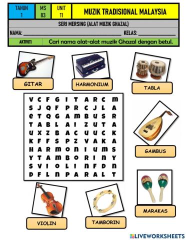 MZ Tahun 1 - Unit 11 Muzik Tradisional Malaysia (Seri Mersing) 3