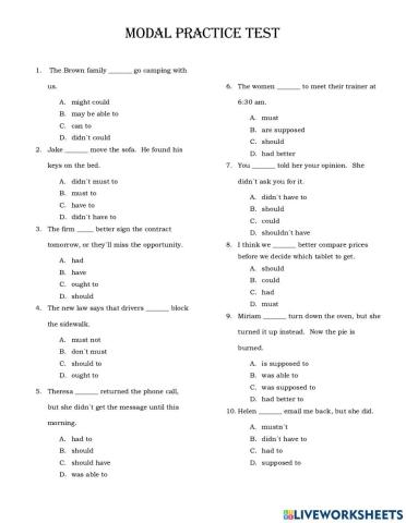 Modal verbs