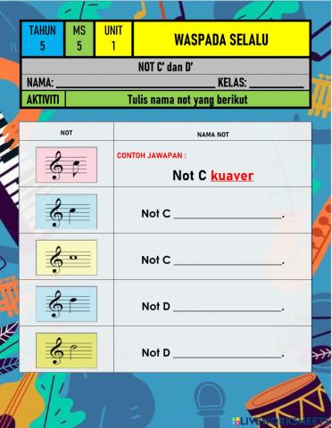 MZ Tahun 5 - Unit 1 Not C dan D