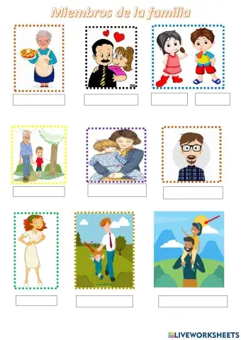 Los miembros de la familia
