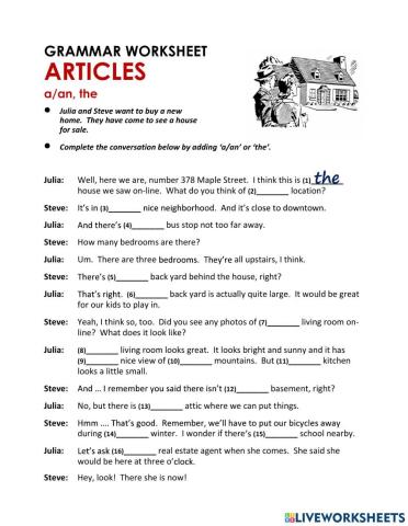 A, An, The - Articles