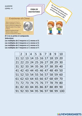 Números primos y compuestos