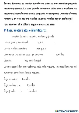 Problema 4 Ecuaciones 1º grado