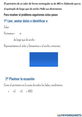 Problema 6 ecuaciones 1º grado