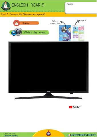 English Y5 - Growing Up 8