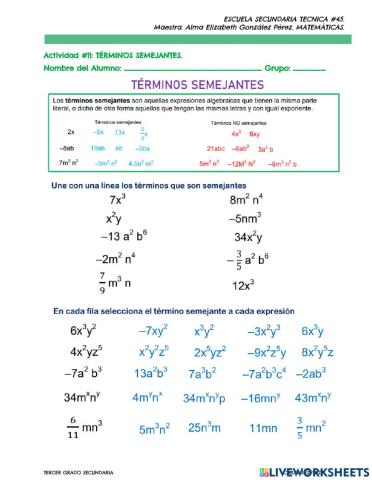 Terminos semejantes