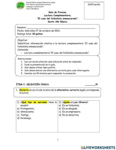 Guia el caso del futbolista enmascarado