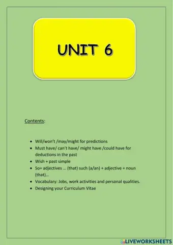 Portada Unit 6