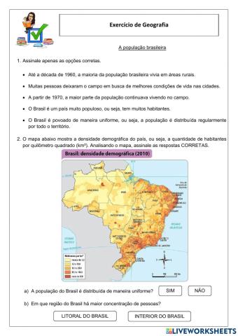 Formação da população brasileira