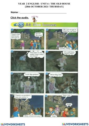 Year 2 English Unit 6: The Old house
