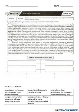 Bahasa melayu tingkatan 1