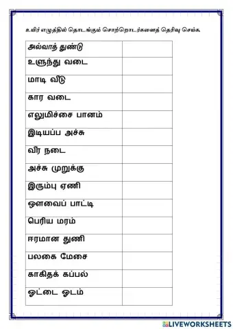 உயிர் எழுத்து