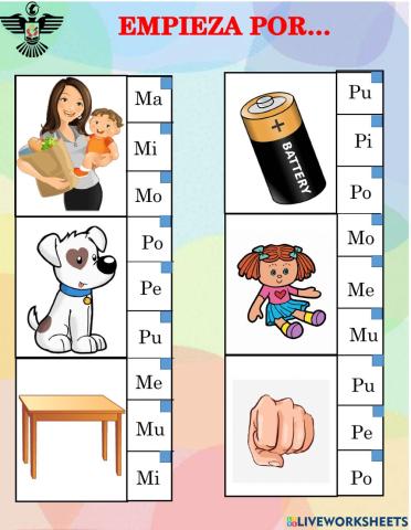 Selección simple de la sílaba