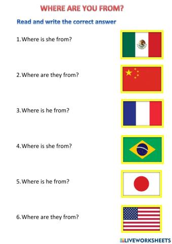Countries and Nationalities