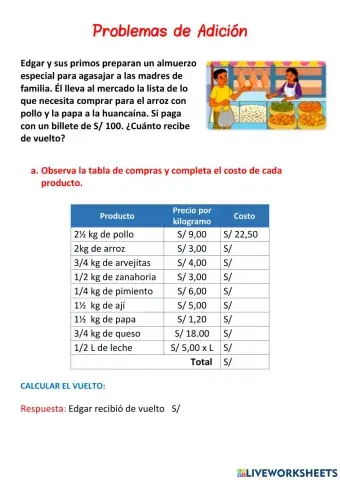 Problemas con decimales