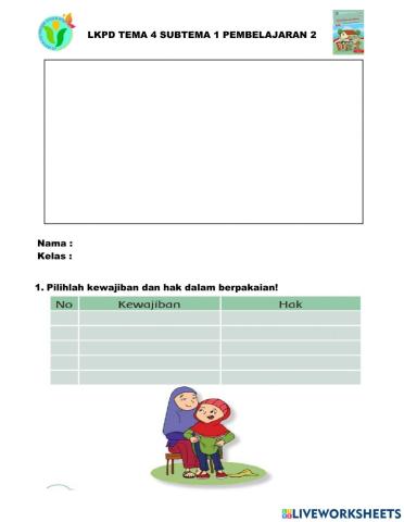 Lkpd tema 4 subtema 1 pembelajaran 2