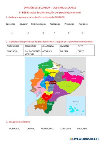 Ecuador y los gobiernos locales