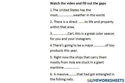 Latest news: weather, business, nature