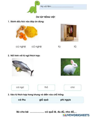 Ôn tập tiếng việt
