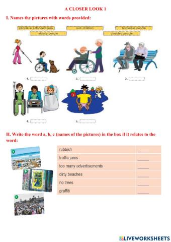 English 7 unit 3 A closer look 1