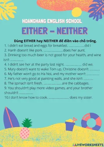 Either - neither